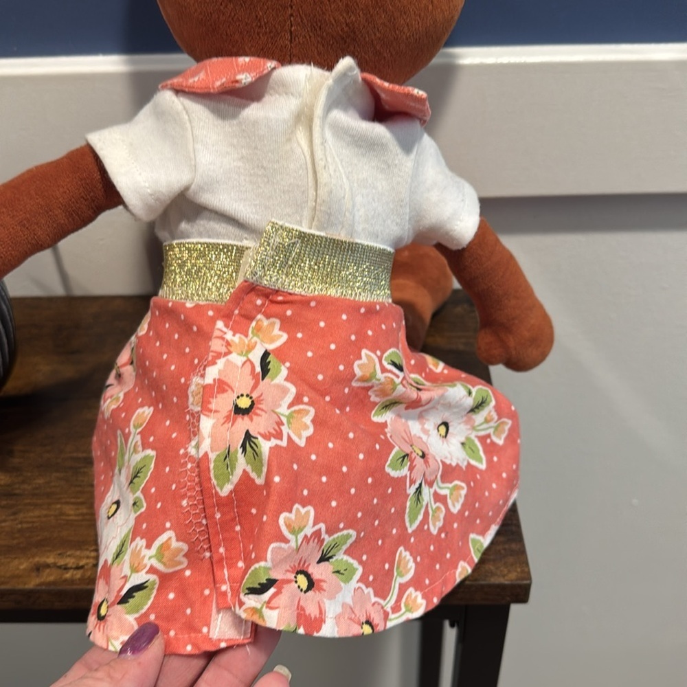 Matilda Jane Plush Stuffed Animal Toy Poly Bear With outfit Shirt 19 in Tall - Picture 8 of 16